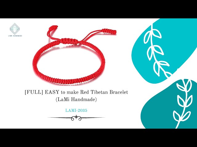 Lucky String Bracelet, Tibetan Buddhist Lucky Knots Bracelet - Red/Gol –  Bungalow Daisy